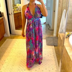 Luli fama deep plunge dress medium